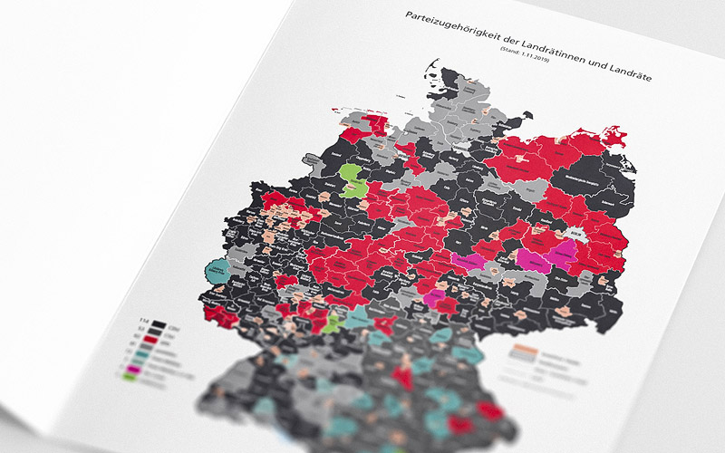 Karte Parteizugehörigkeit der Landräte